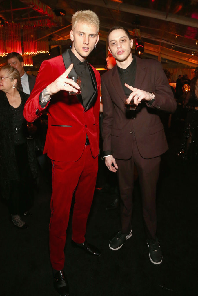 Machine Gun Kelly (L) and Pete Davidson attend the Netflix 2019 Golden Globes After Party on January 6, 2019 in Los Angeles, California. (Photo by Tommaso Boddi/Getty Images for Netflix)