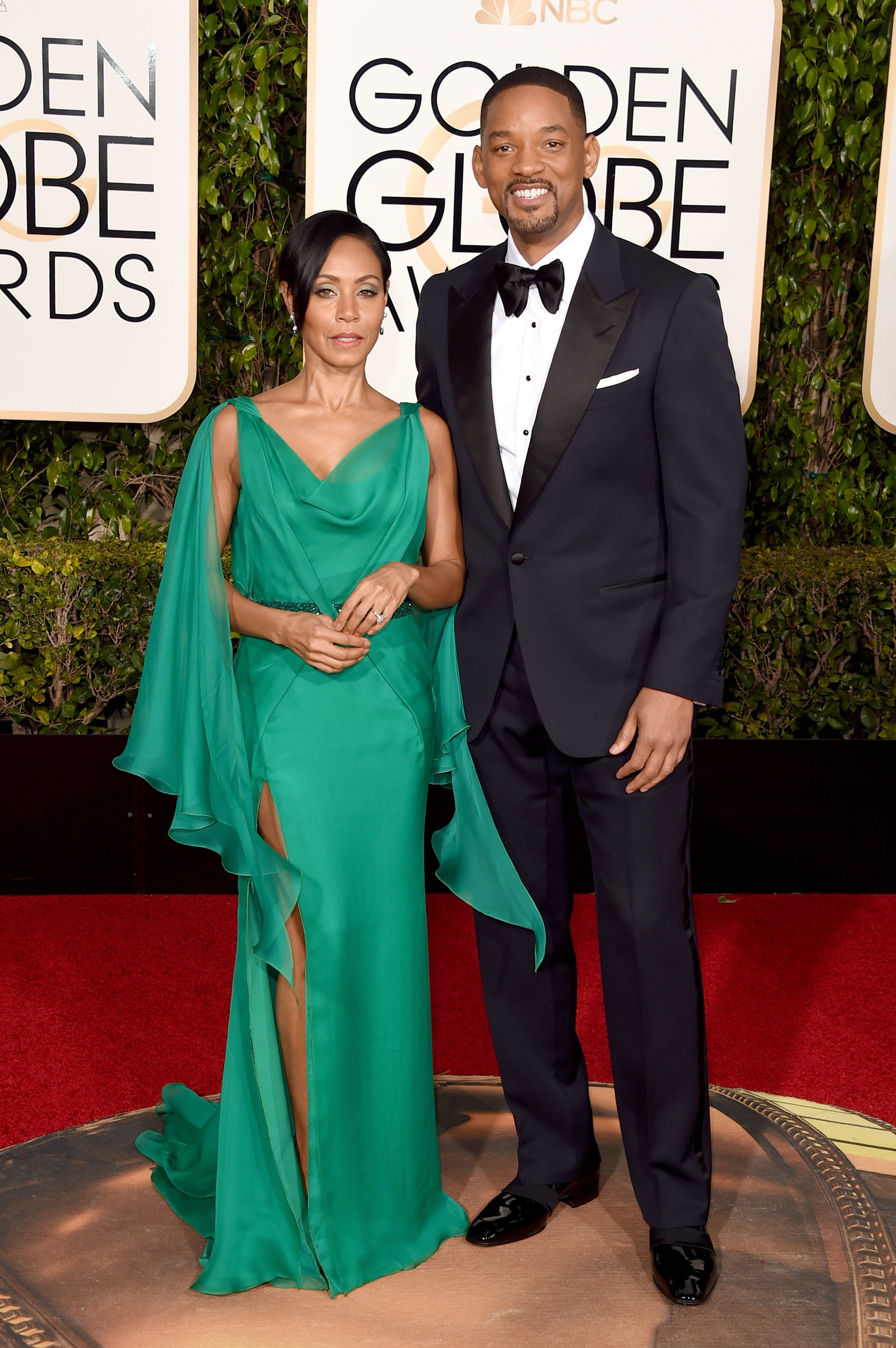 Actors Jada Pinkett Smith and Will Smith attend the 73rd Annual Golden Globe Awards held at the Beverly Hilton Hotel on January 10, 2016 in Beverly Hills, California.