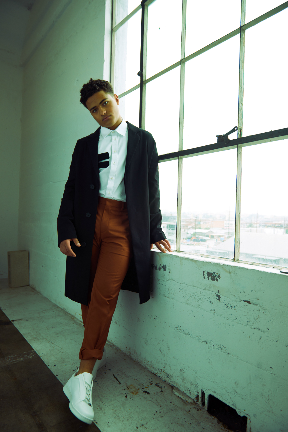 Nathaniel is on a Facebook Watch series produced by Kerry Washington called 'Five Points' Photographer: Lydia Murty Stylist: Veronica Graye Groomer: Courtney Hart for The Only Agency