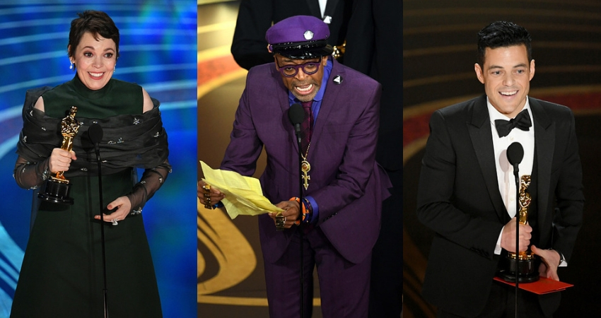 Olivia Coleman, Spike Lee and Rami Malek had it pretty good as their first times. (Getty Images)