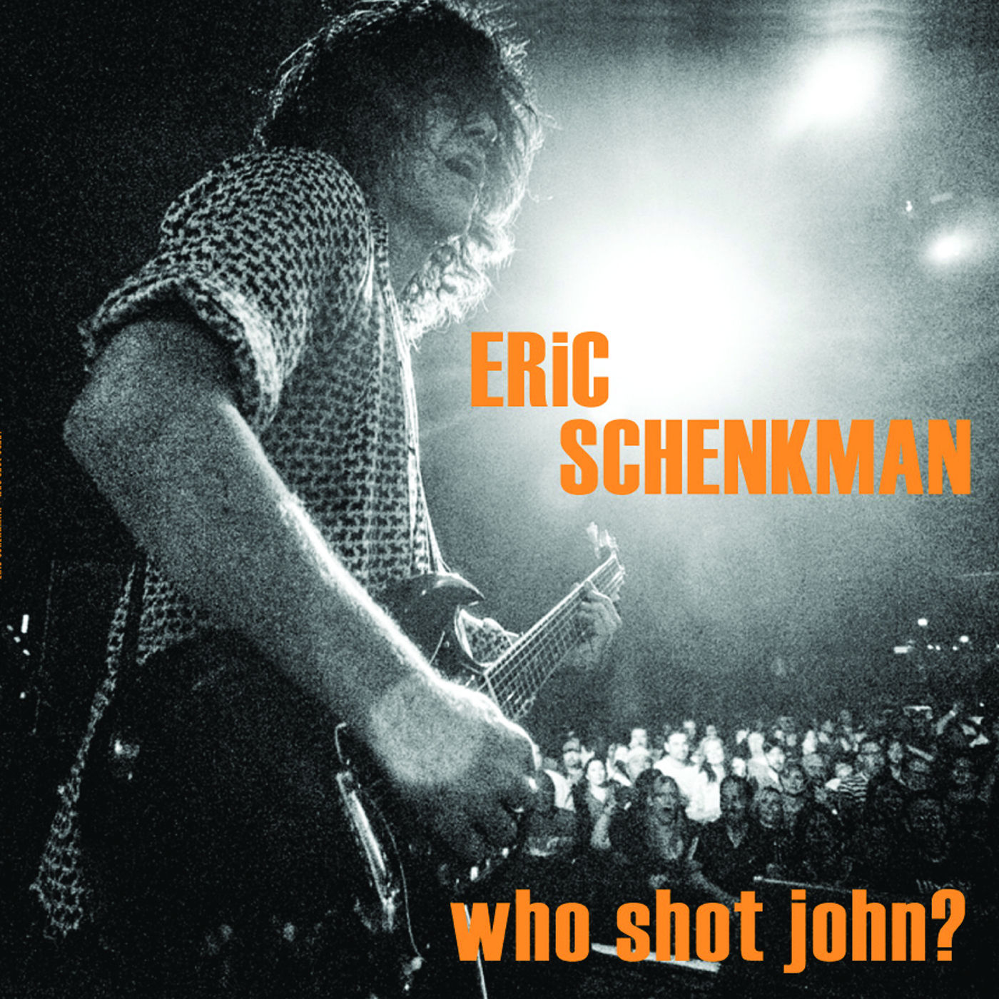 Album art for Eric Schenkman's forthcoming third solo studio album 'Who Shot John?'