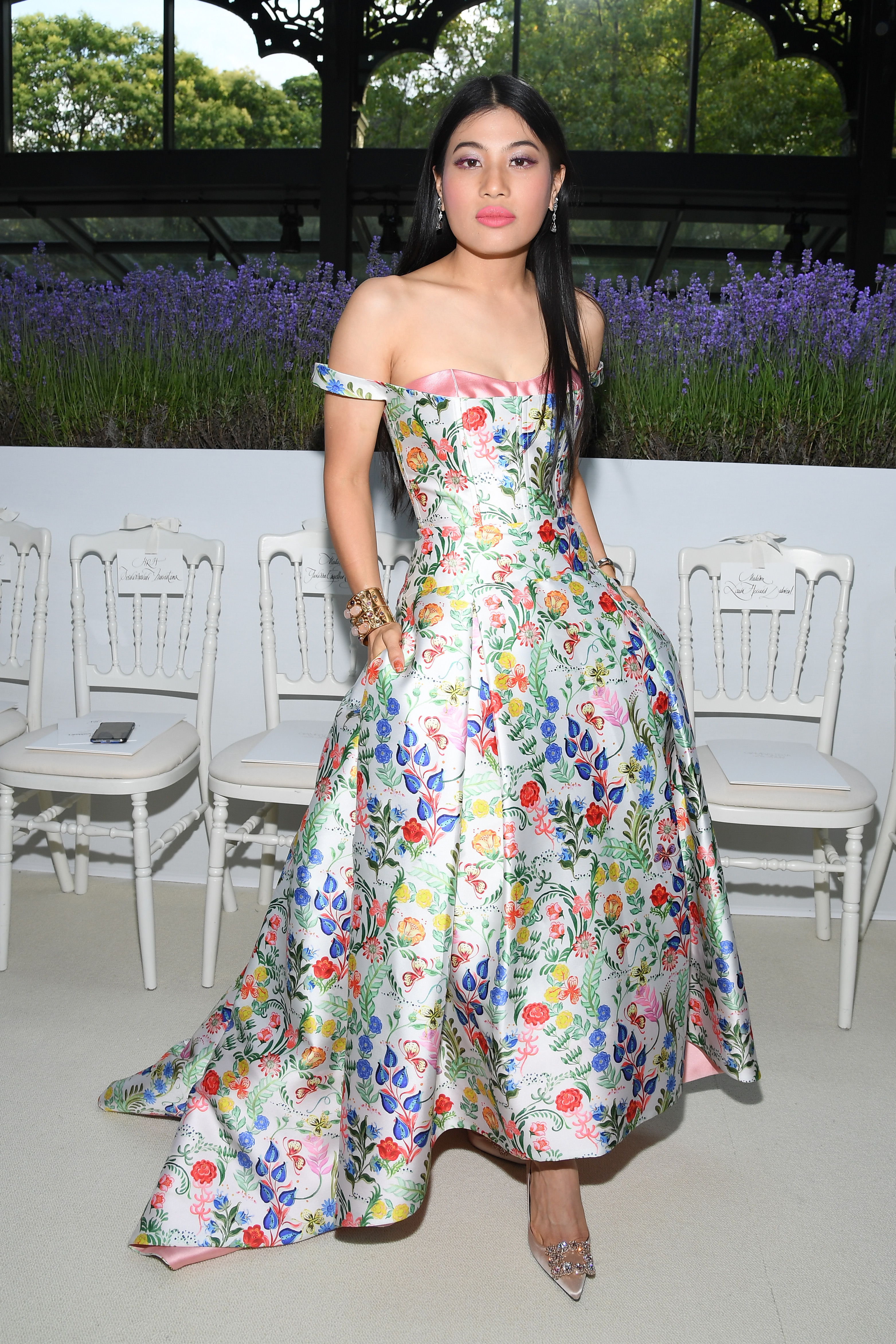 Sirivannavari Nariratana attends the Giambattista Valli Haute Couture Fall Winter 2018/2019 show as part of Paris Fashion Week on July 2, 2018 in Paris, France.