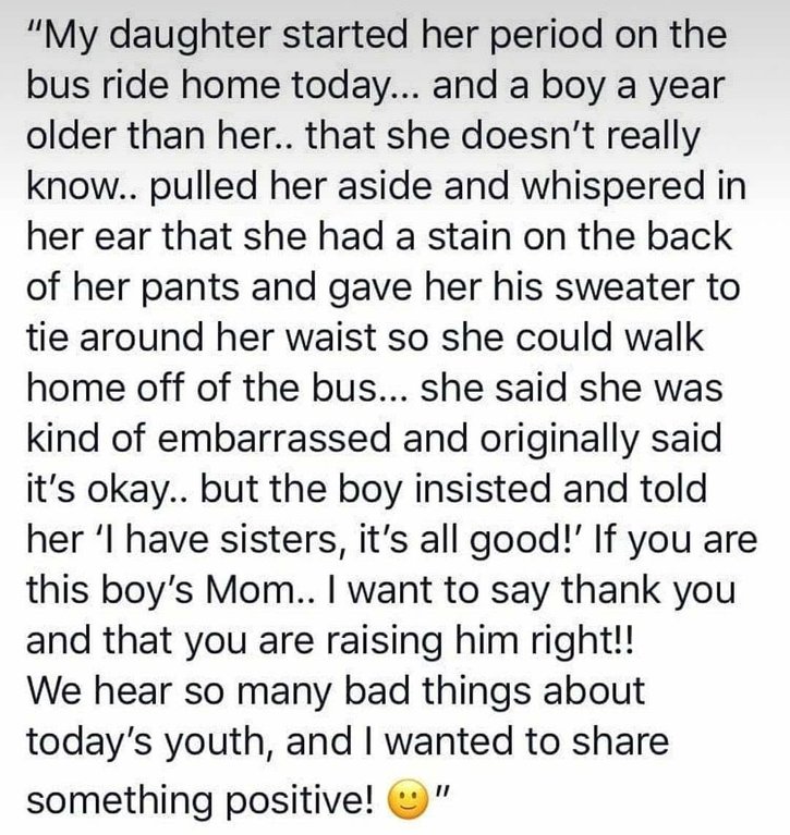 The mom posted the story on a Facebook group (Source: Reddit)