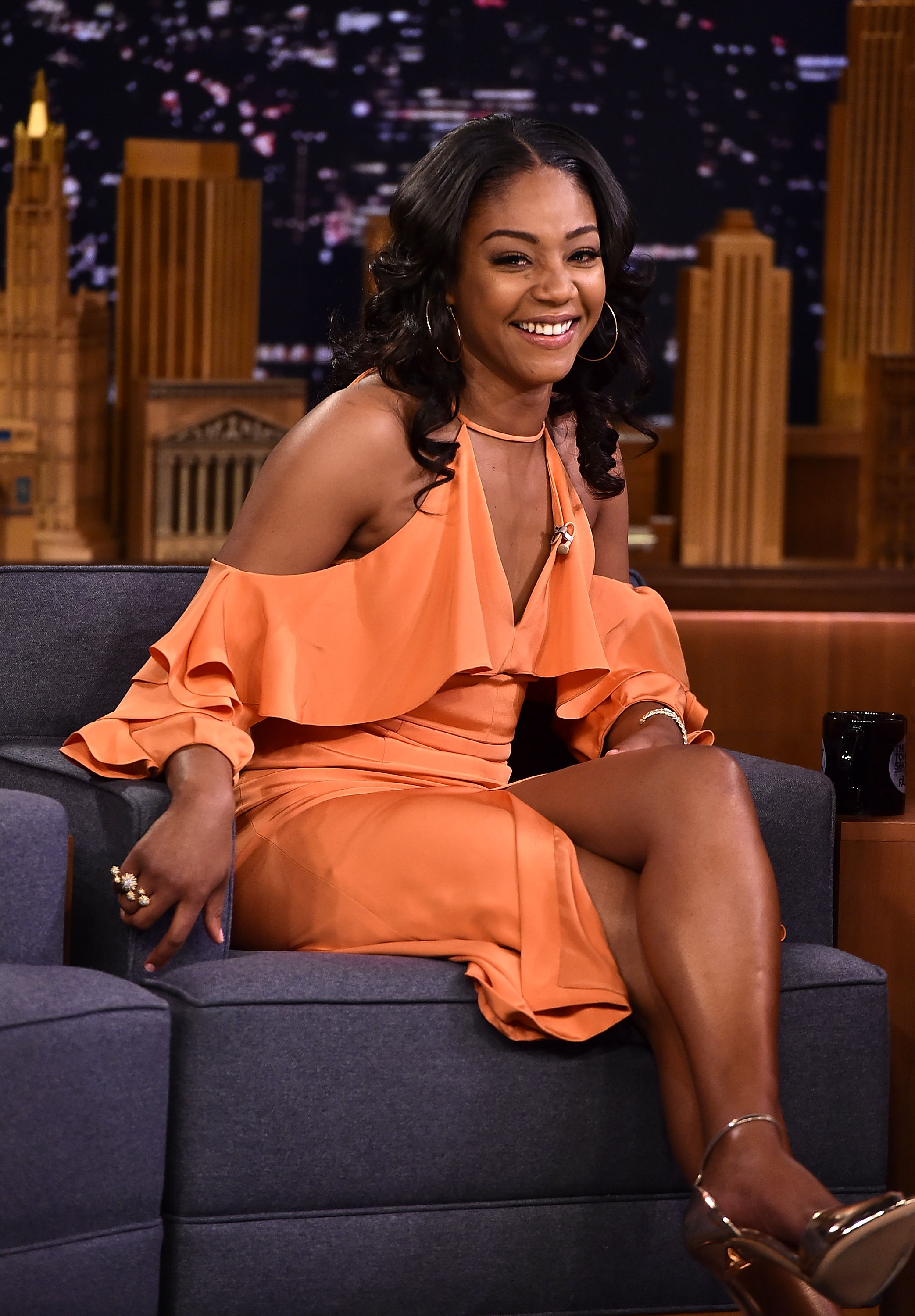 Tiffany Haddish Visits 'The Tonight Show Starring Jimmy Fallon' at Rockefeller Center on April 5, 2018 in New York City.