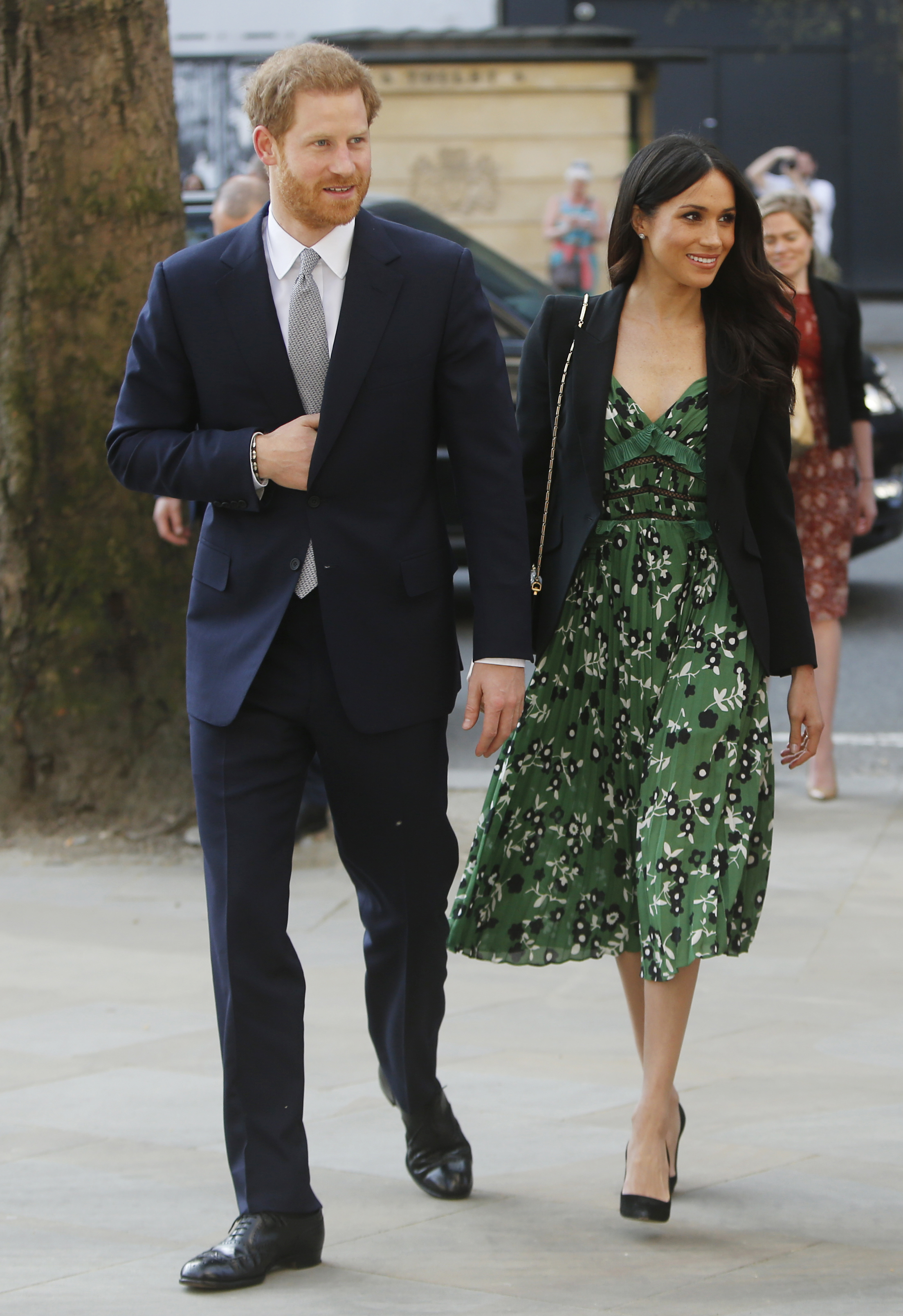 Prince Harry, Duke of Sussex, and Meghan Markle, Duchess of Sussex, attend the Invictus Games Reception at Australia House on April 21, 2018, in London, England. (Getty Images)