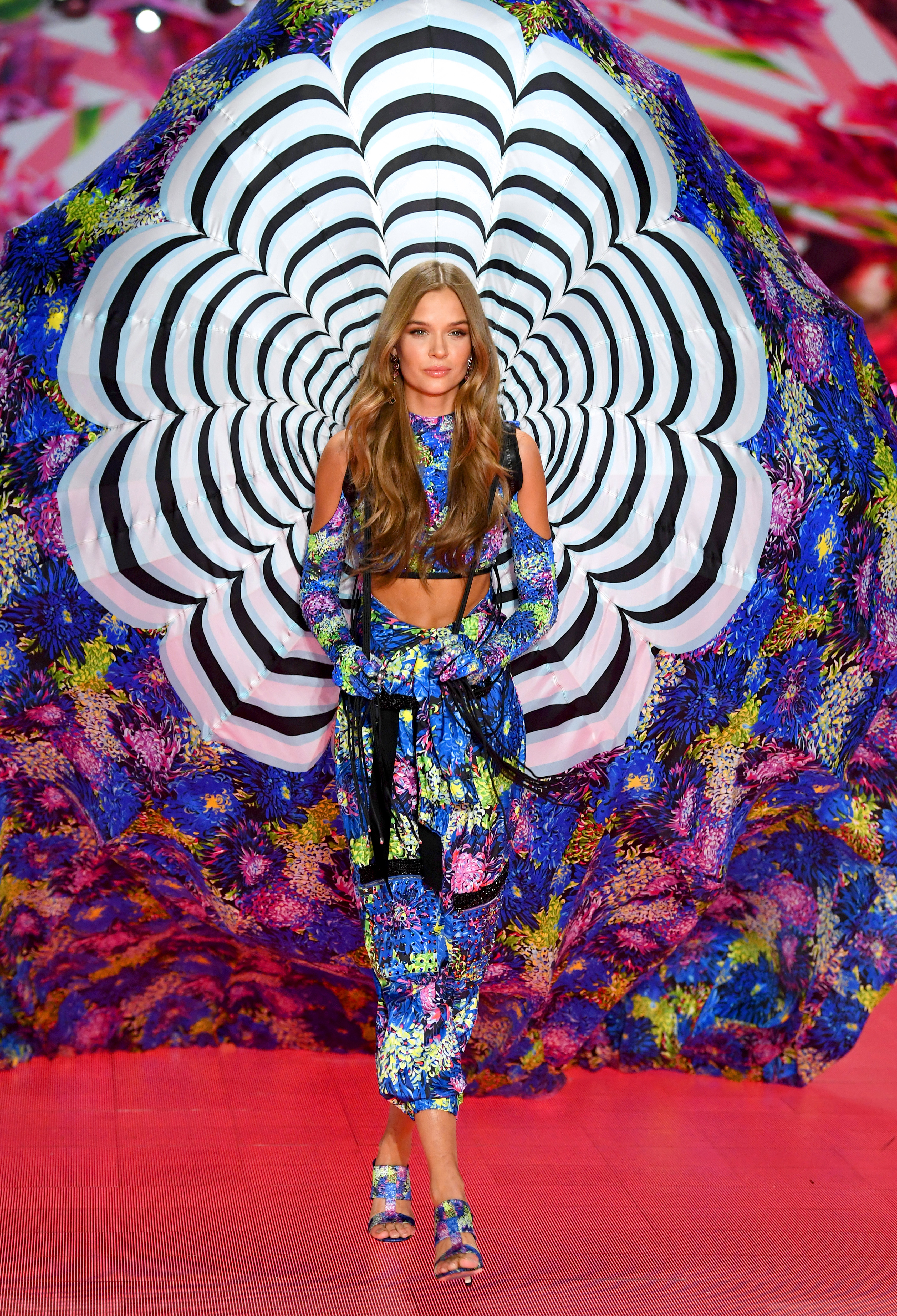 Josephine Skriver walks the runway during the 2018 Victoria's Secret Fashion Show at Pier 94 on November 8, 2018, in New York City. (Getty Images)