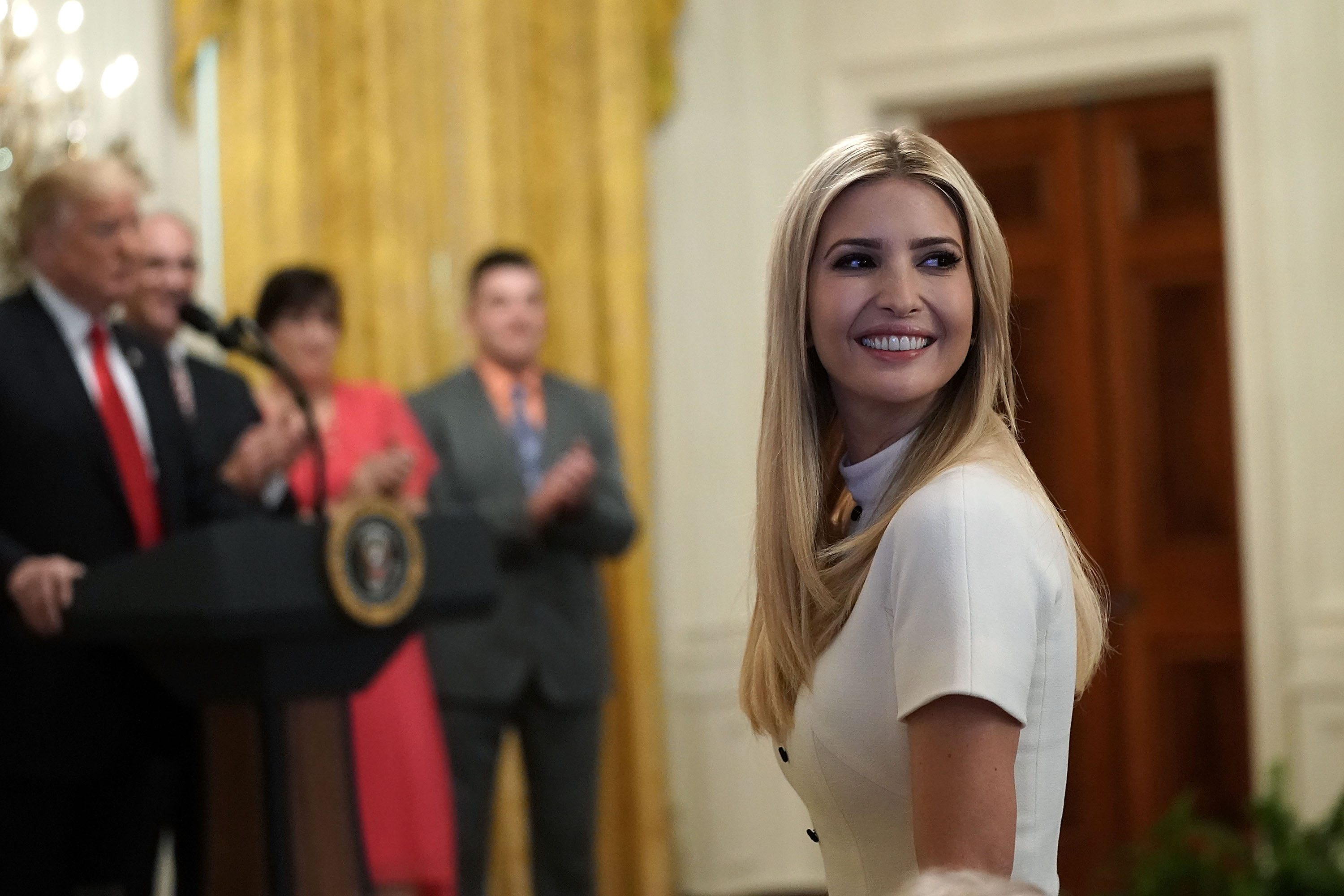Ivanka Trump, senior adviser and daughter of U.S. President Donald Trump, attends an event at the East Room of the White House June 29, 2018 in Washington, DC.