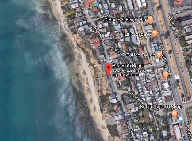 Beacon Beach has been notorious for shark attacks. (Google Maps)