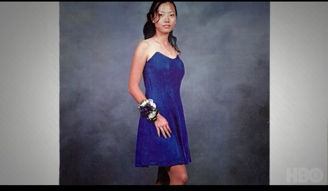 Hae Min Lee can be seen in the picture dressed for dance night. (The Case Against Adnan Syed HBO documentary screenshot)