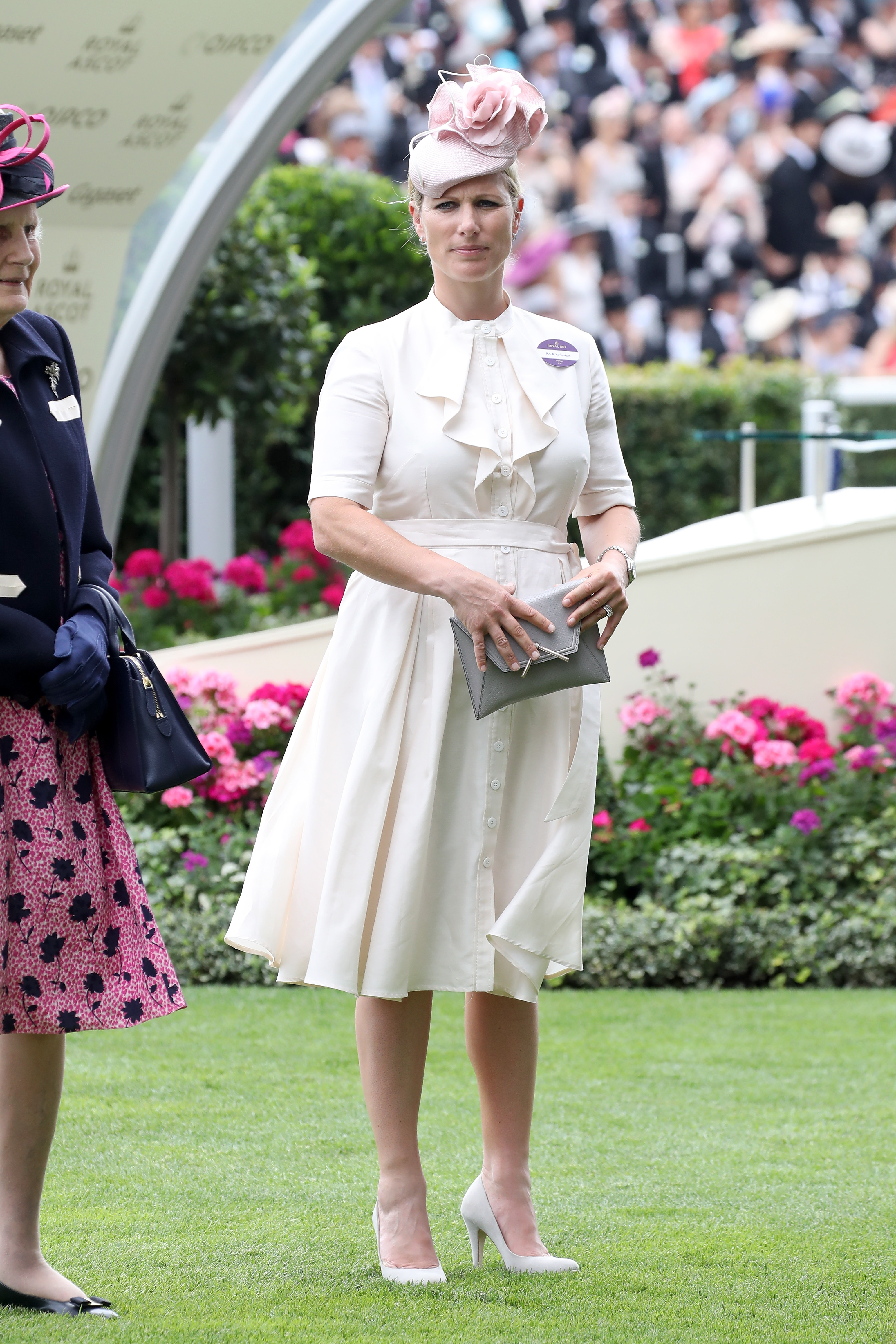 Zara Philllips is seen in the Parade Ring as she attends Royal Ascot 2017 at Ascot Racecourse on June 22, 2017 in Ascot, England.
