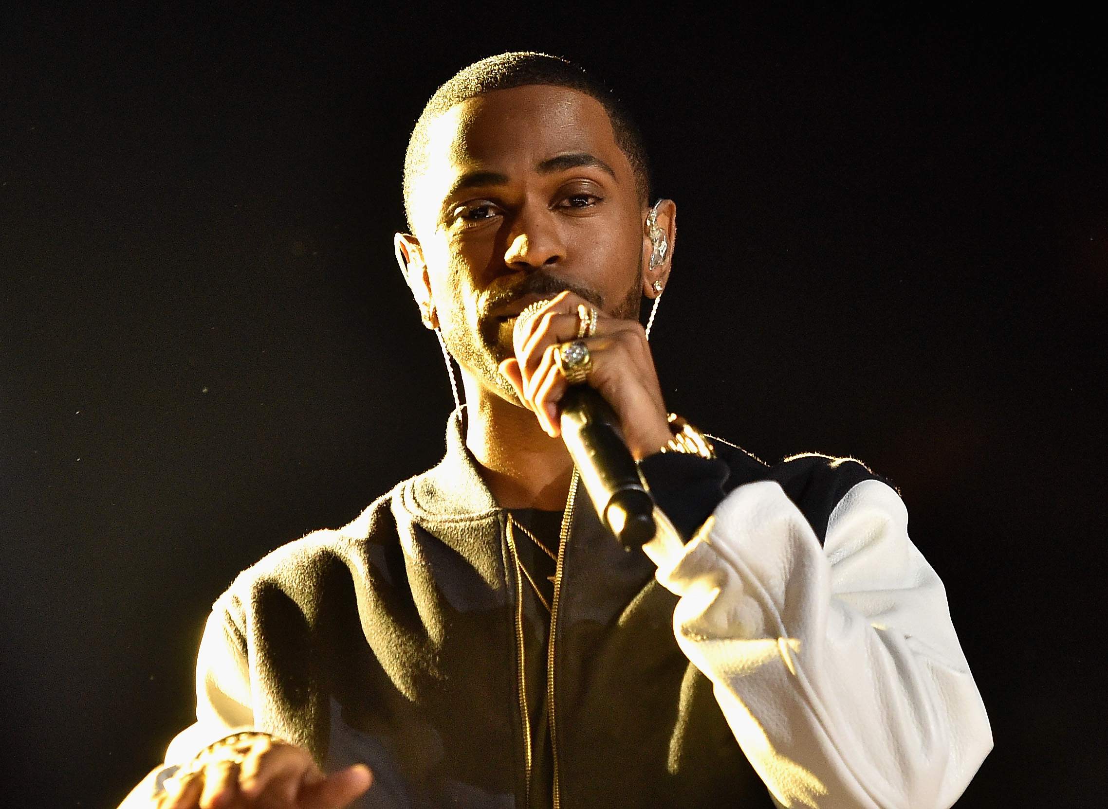 Rapper Big Sean performs onstage at WE Day California 2016 at The Forum on April 7, 2016, in Inglewood, California. (Getty Images)
