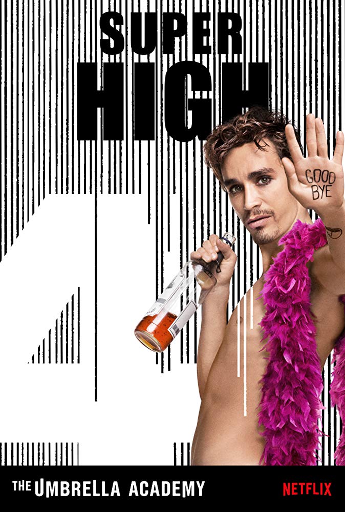 Robert Sheehan as Klaus Hargreeves in 'The Umbrella Academy'.
(Source: IMDB)