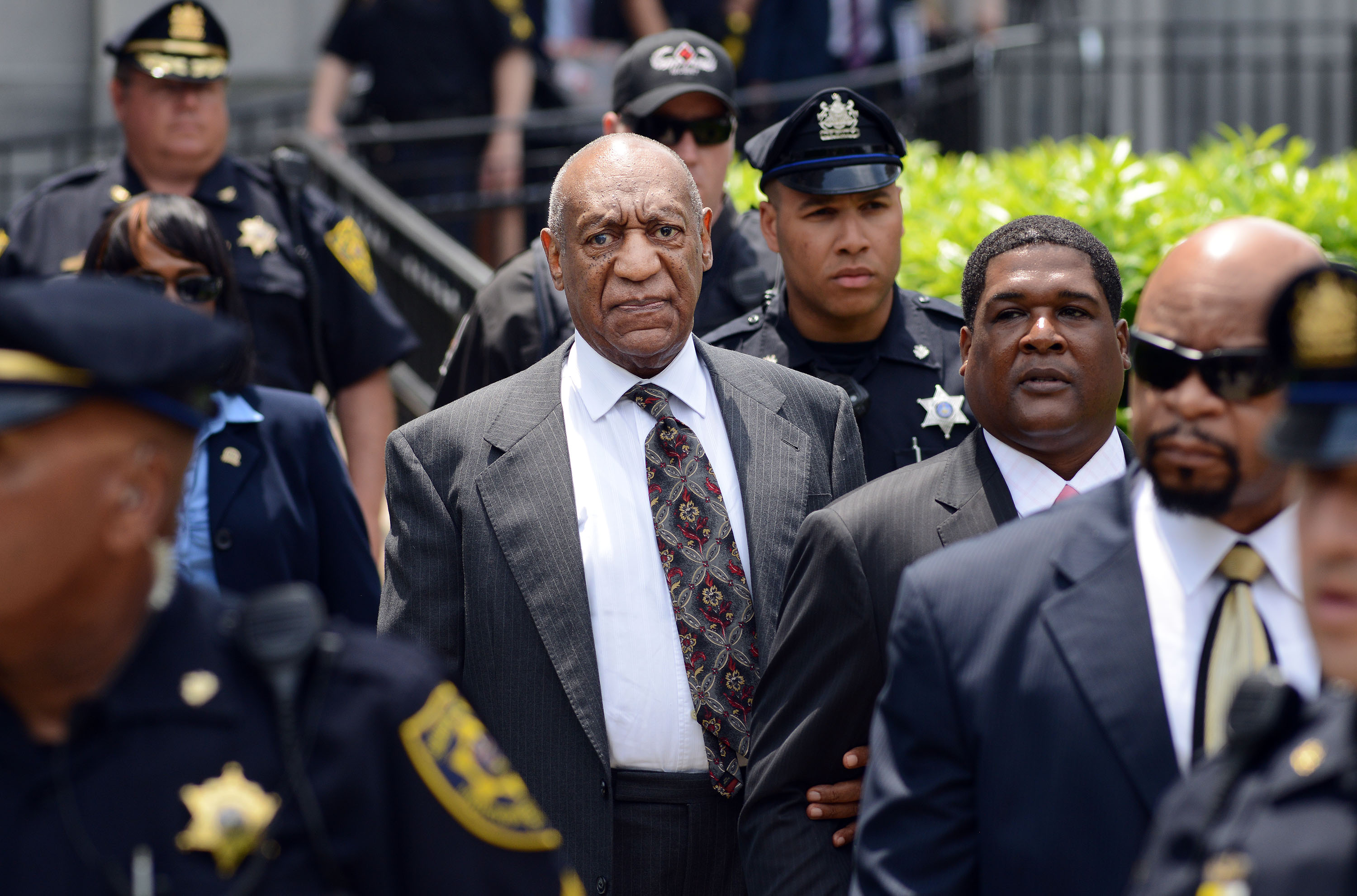 Actor and comedian Bill Cosby leaves a preliminary hearing on sexual assault charges on May 24, 2016 in at Montgomery County Courthouse in Norristown, Pennsylvania. Enough evidence was found to proceed with a trial, a Pennsylvania judge ruled.