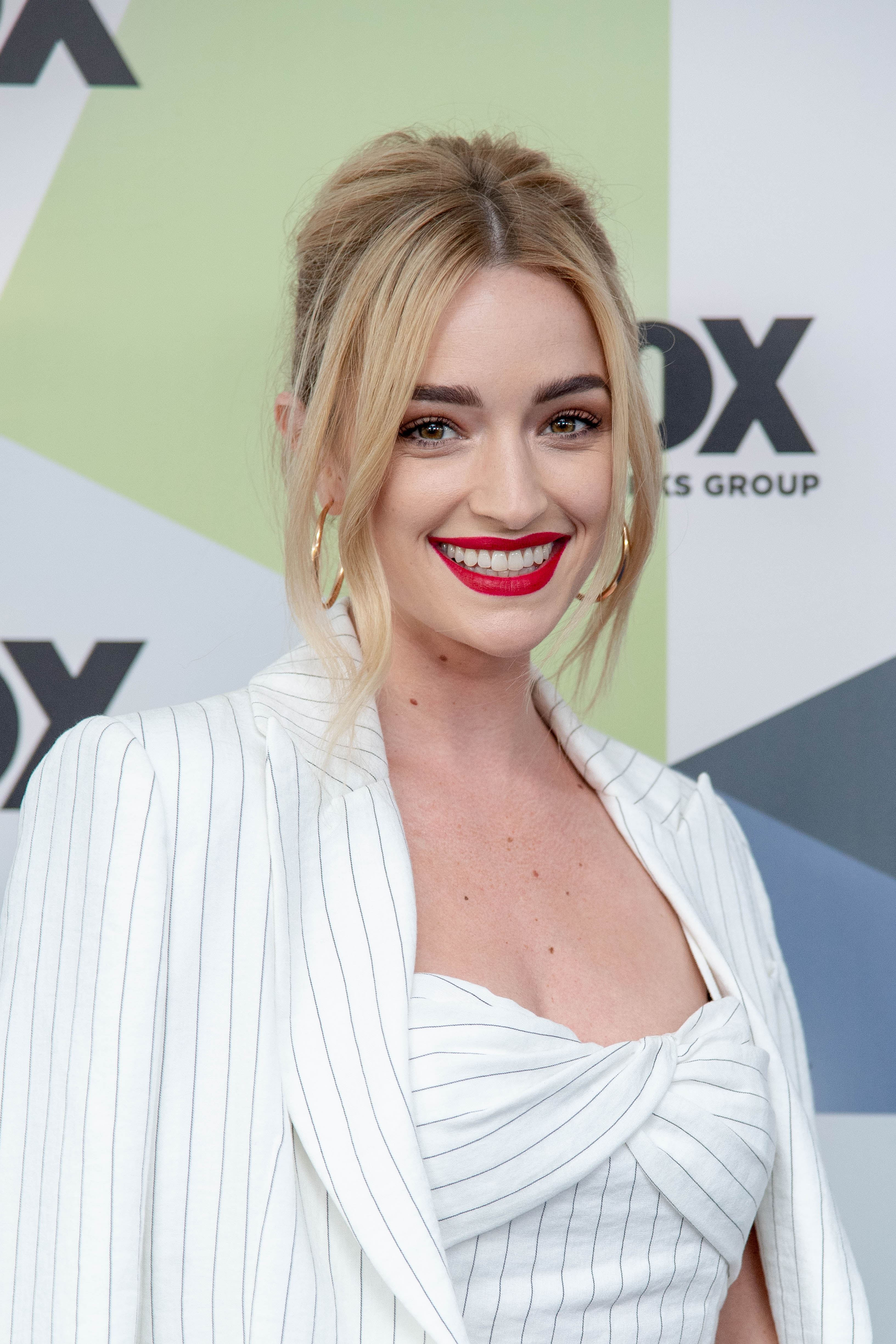 Brianne Howey attends the 2018 Fox Network Upfront at Wollman Rink, Central Park on May 14, 2018 in New York City.