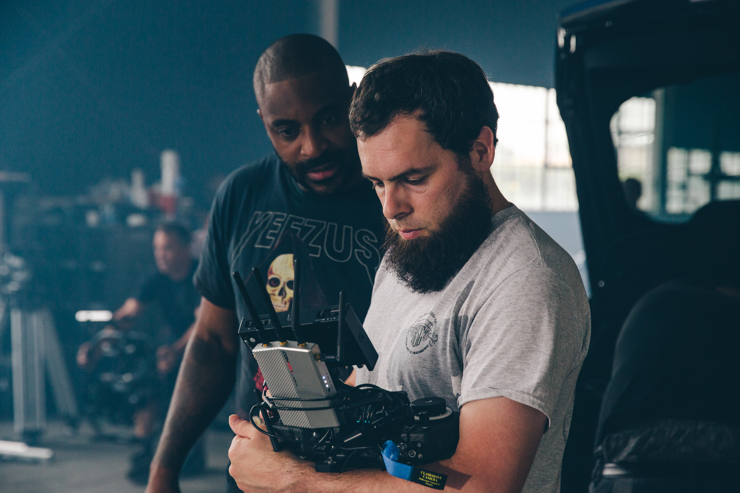 Brandon Riley (R) is the cinematographer for 'Slice', starring Chance the Rapper in his first full-length feature film. (Photo Credit: Impact 24)