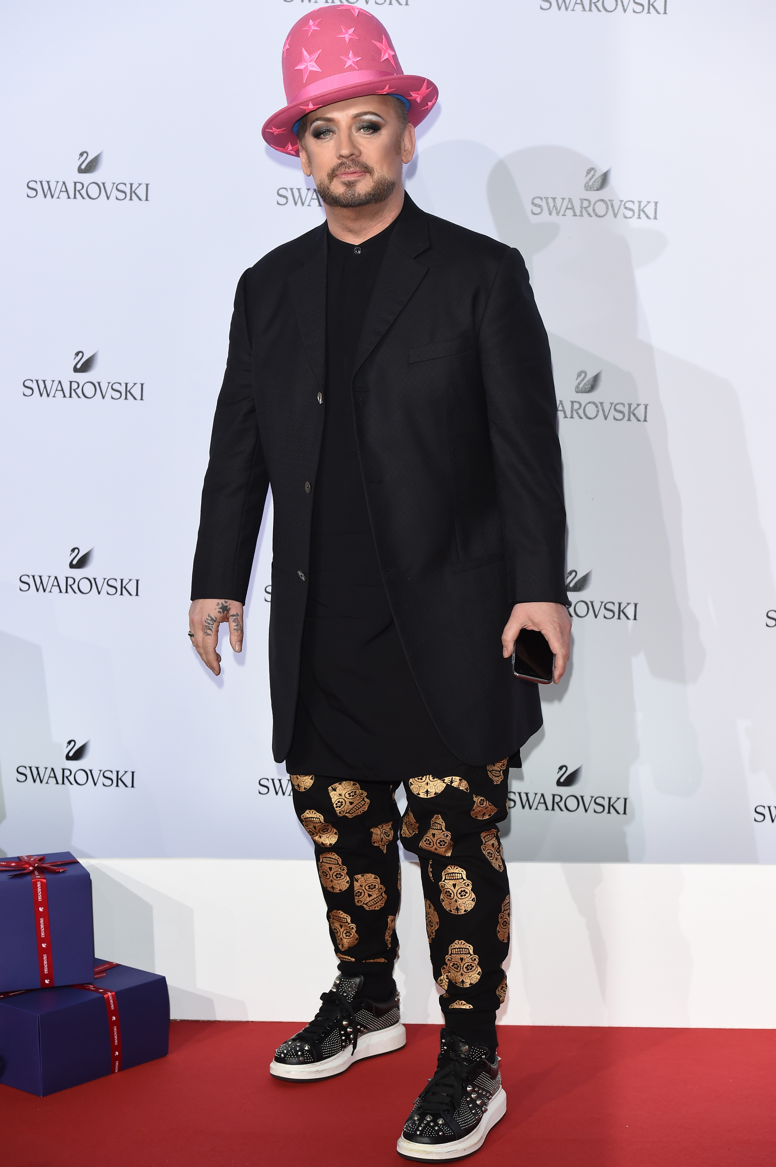 Boy George attends Swarovski Crystal Wonderland Party on September 20, 2017 in Milan, Italy.