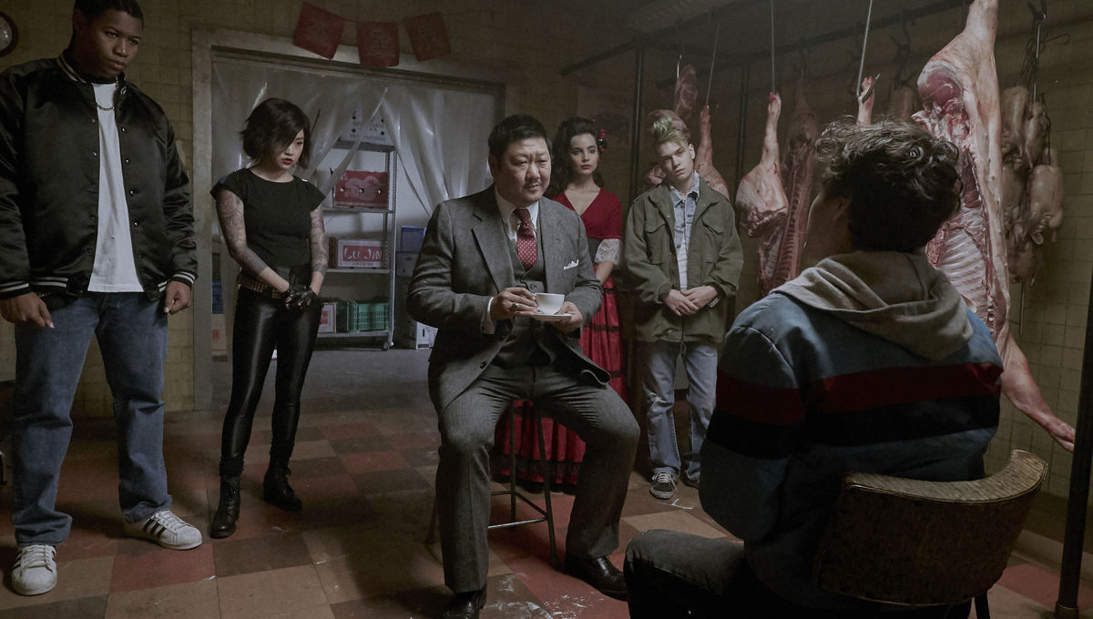 Mater Lin enrolling Marcus in episode 1 of Deadly Class