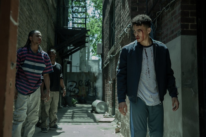 A still of young Shadow in a flashback in the second episode of 'American Gods'. (Source: Starz)