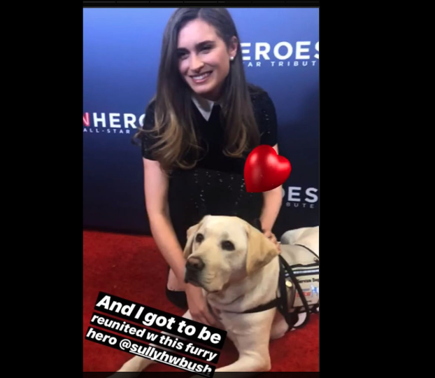 Lauren Bush Lauren with Sully. (@laurenblauren/Instagram)