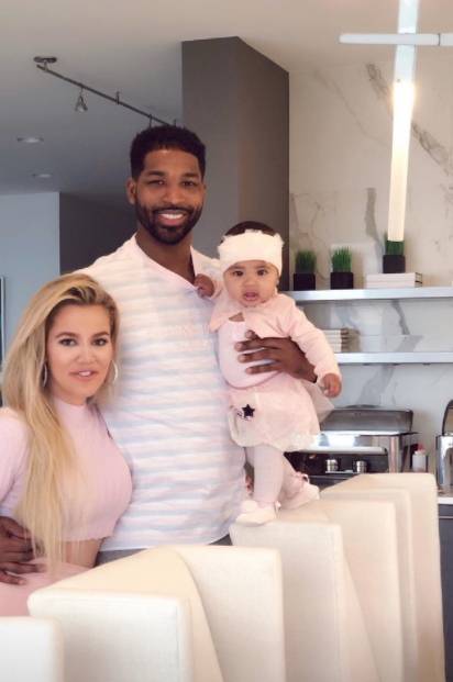 Thanksgiving with Khloe Kardashian, Tristan Thompson, and True Thompson (Source: khloekardashian, Instagram)