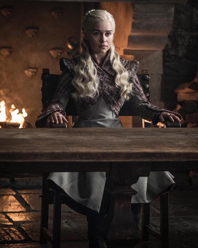 She might be contemplating yelling, "Dracarys" once again. (Reddit)