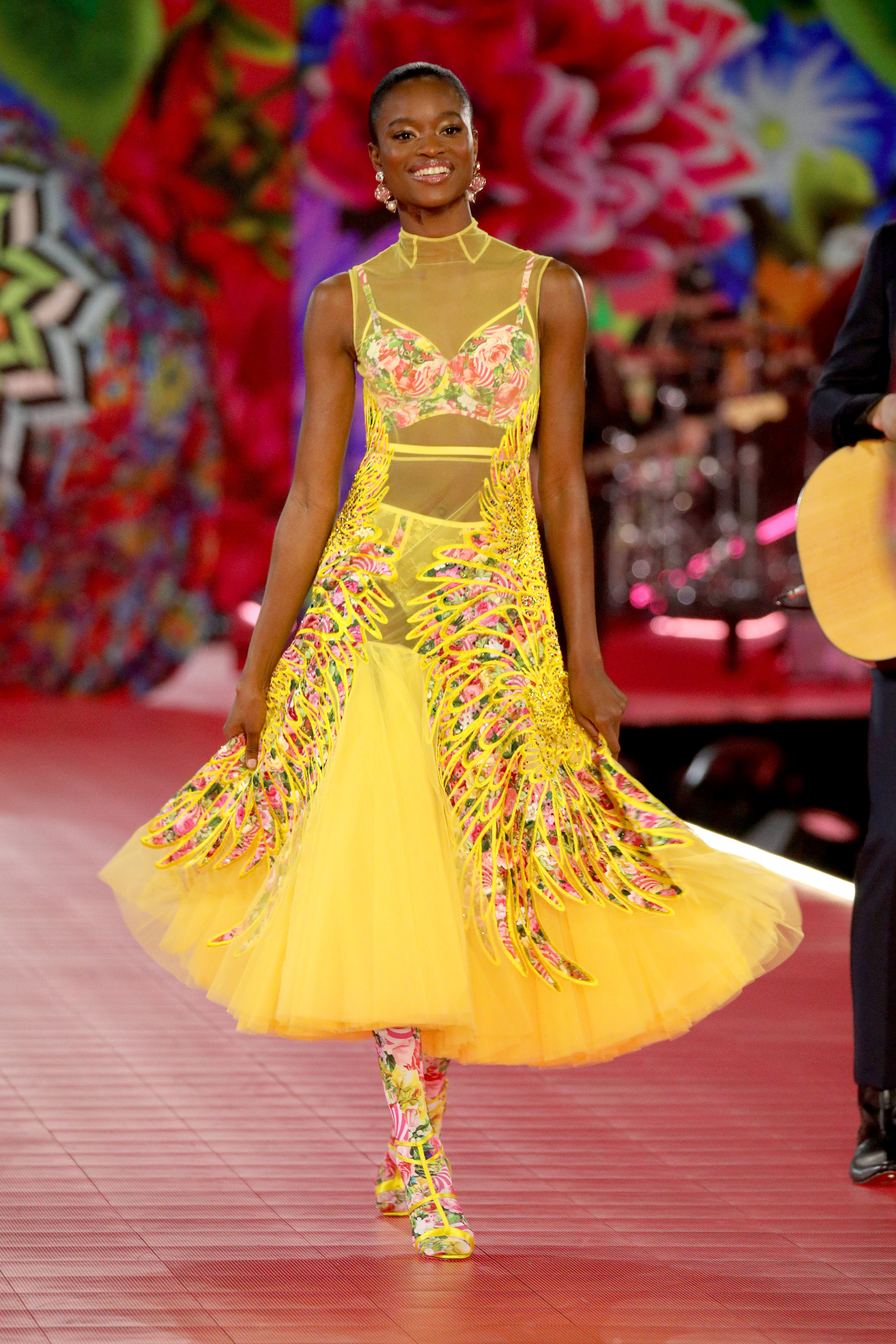 Mayowa Nicholas walks the runway wearing Swarovski in the 2018 Victoria's Secret Fashion Show at Pier 94 on November 8, 2018, in New York City. (Getty Images)