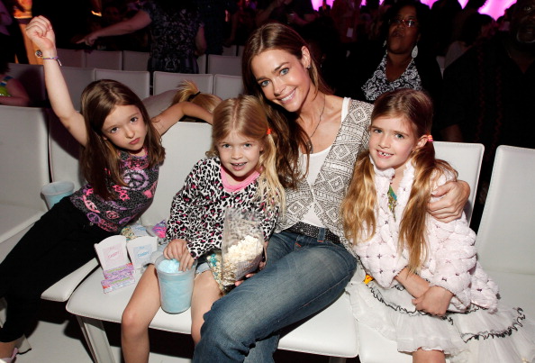 Denise Richards (C) and daughters Sam Sheen (R) and Lola Rose Sheen (L) attend Nickelodeon's exclusive premiere for the upcoming primetime TV event of the summer. 'iParty with Victorious,' Saturday, June 4, 2011 at The Lot in Los Angeles. 'iParty with Victorious' premieres Saturday, June 11, 2011 at 8 p.m. (ET/PT) and stars the casts of Nickelodeon's hit series iCarly and Victorious. (Photo by Christopher Polk/Getty Images for Nickelodeon)