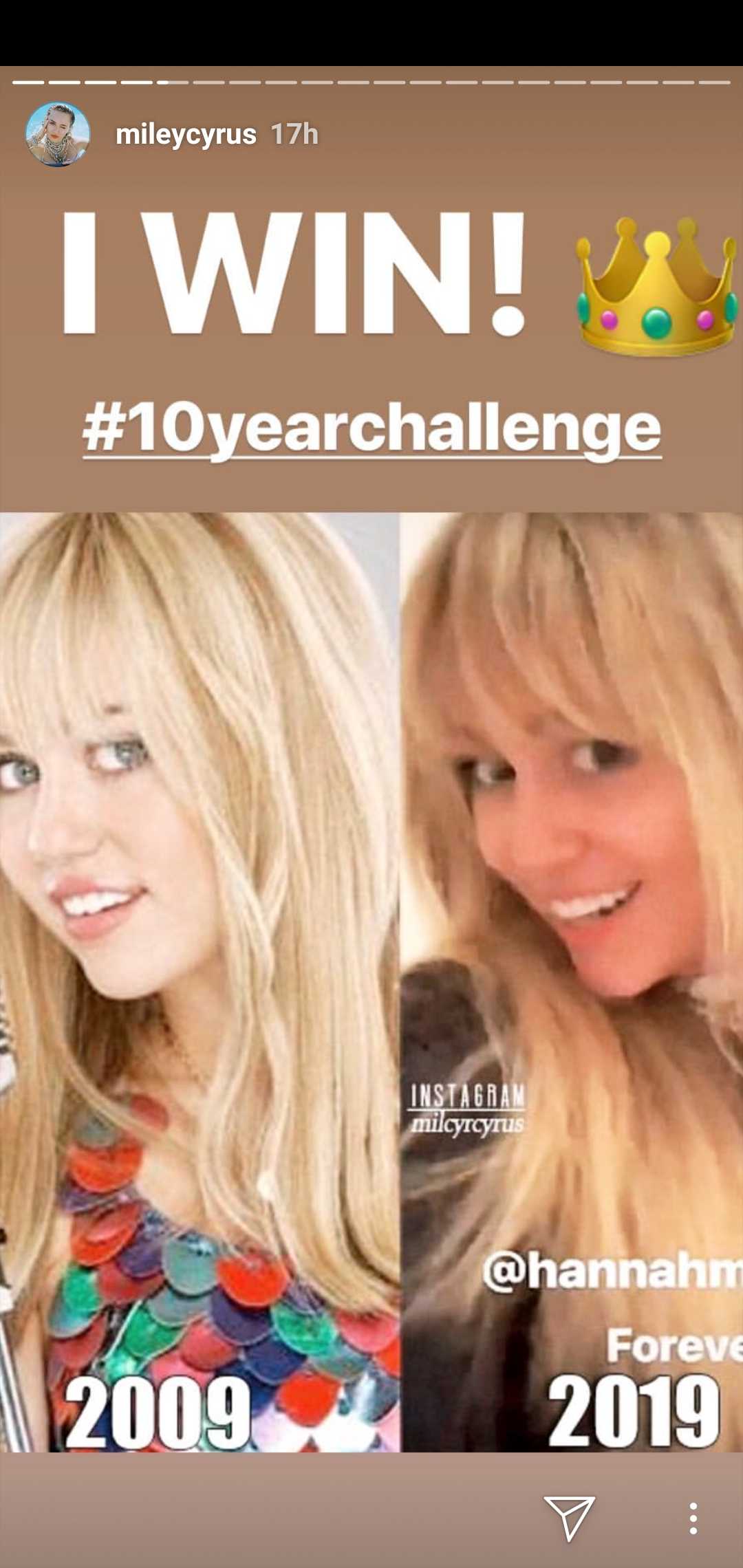 Miley Cyrus (Instagram)