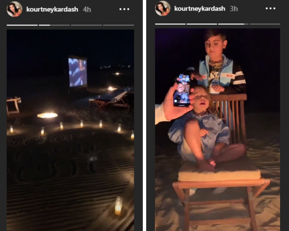 In a picture-perfect co-parenting moment, Kourtney, Scott, and Sofia set out in Cancun, Mexico, where they enjoyed some much-needed family time with the three kids, Penelope, Mason, and Reign. (Source: Instagram)