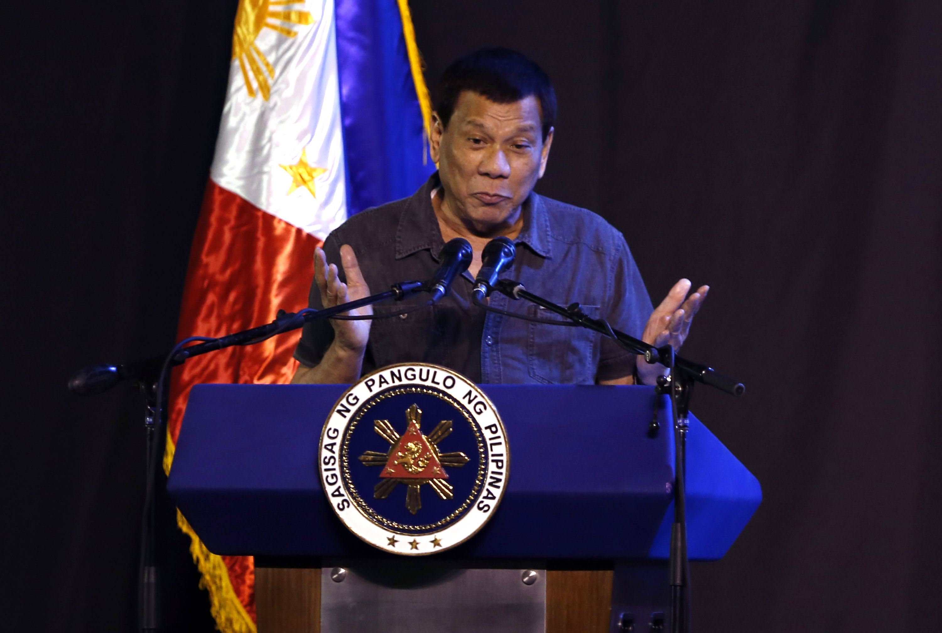 Duterte seemingly confessed to molesting his domestic worker on stage (Source: Jeoffrey Maitem/Getty Images)