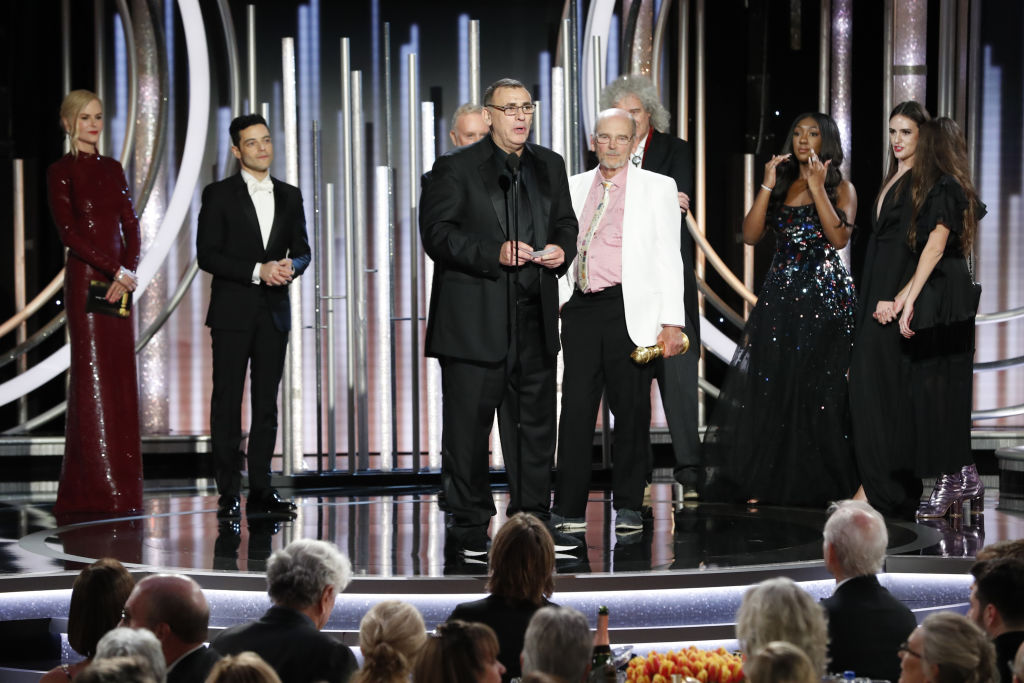 Jim Beach accepts the Best Motion Picture – Drama award for “Bohemian Rhapsody” speak onstage during the 76th Annual Golden Globe Awards at The Beverly Hilton Hotel on January 06, 2019 in Beverly Hills, California. (Photo by Paul Drinkwater/NBCUniversal via Getty Images)