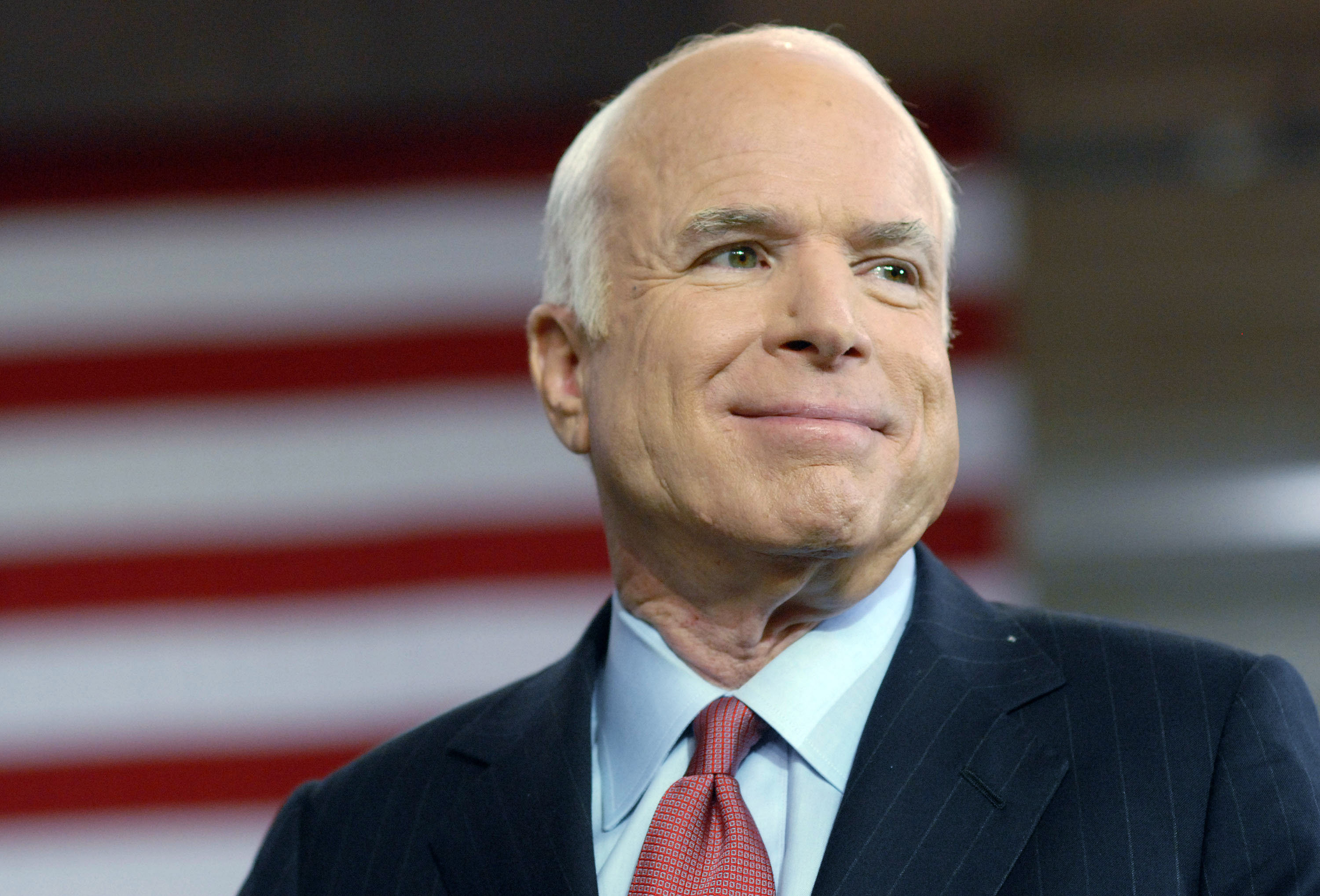 Republican Presidential Candidate Sen. John McCain (R-AZ) speaks at a Town Hall Meeting while on the campaign trail in the Toyota Arena August 12, 2008 in York, Pennsylvania. Over one thousand people attended the Town Hall. (Getty Images)