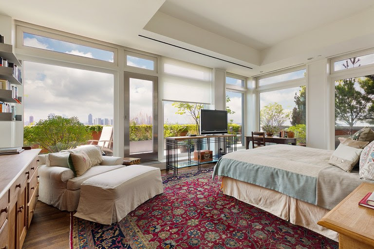the master suite is the crème de la crème of the home, however, with two walk-in closets (one that boasts a skylight). (Donna Dotan)