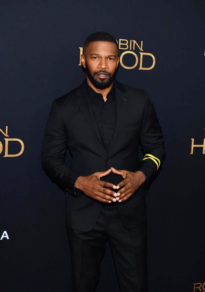 Jamie Foxx attends the 'Robin Hood' New York screening at AMC Lincoln Square Theater on November 11, 2018 in New York City. (Photo by Noam Galai/Getty Images)