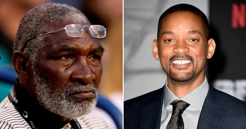 Actor Will Smith (R) slammed for being cast to play Richard Williams (L) (Source: Getty Images)