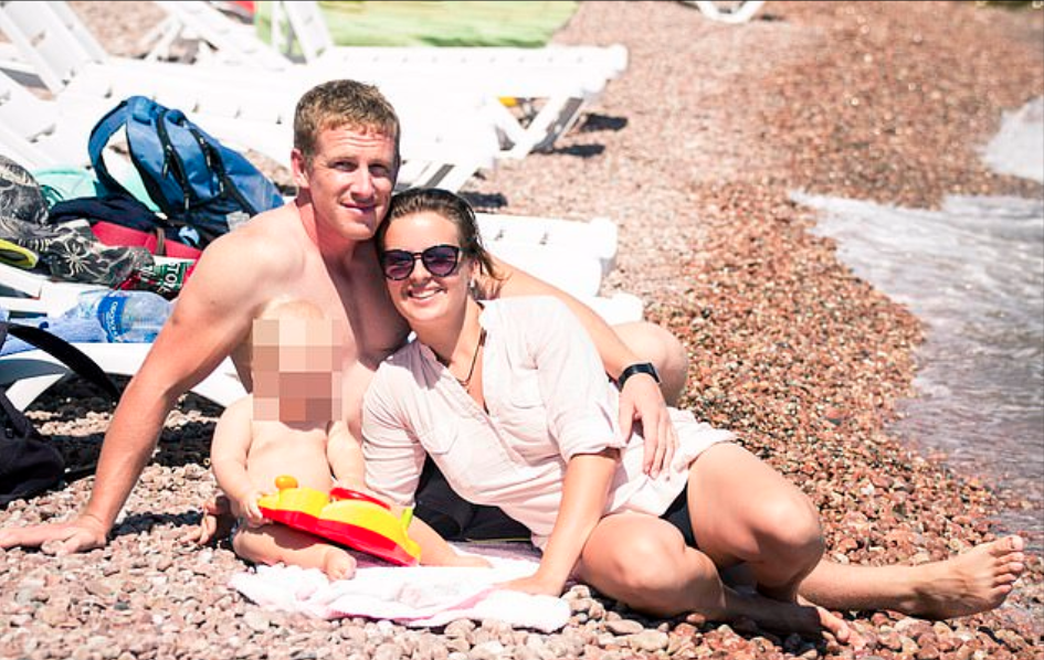 Savva and Maria Nikitin pictured with their five-year-old son (Courtesy: Lifo)