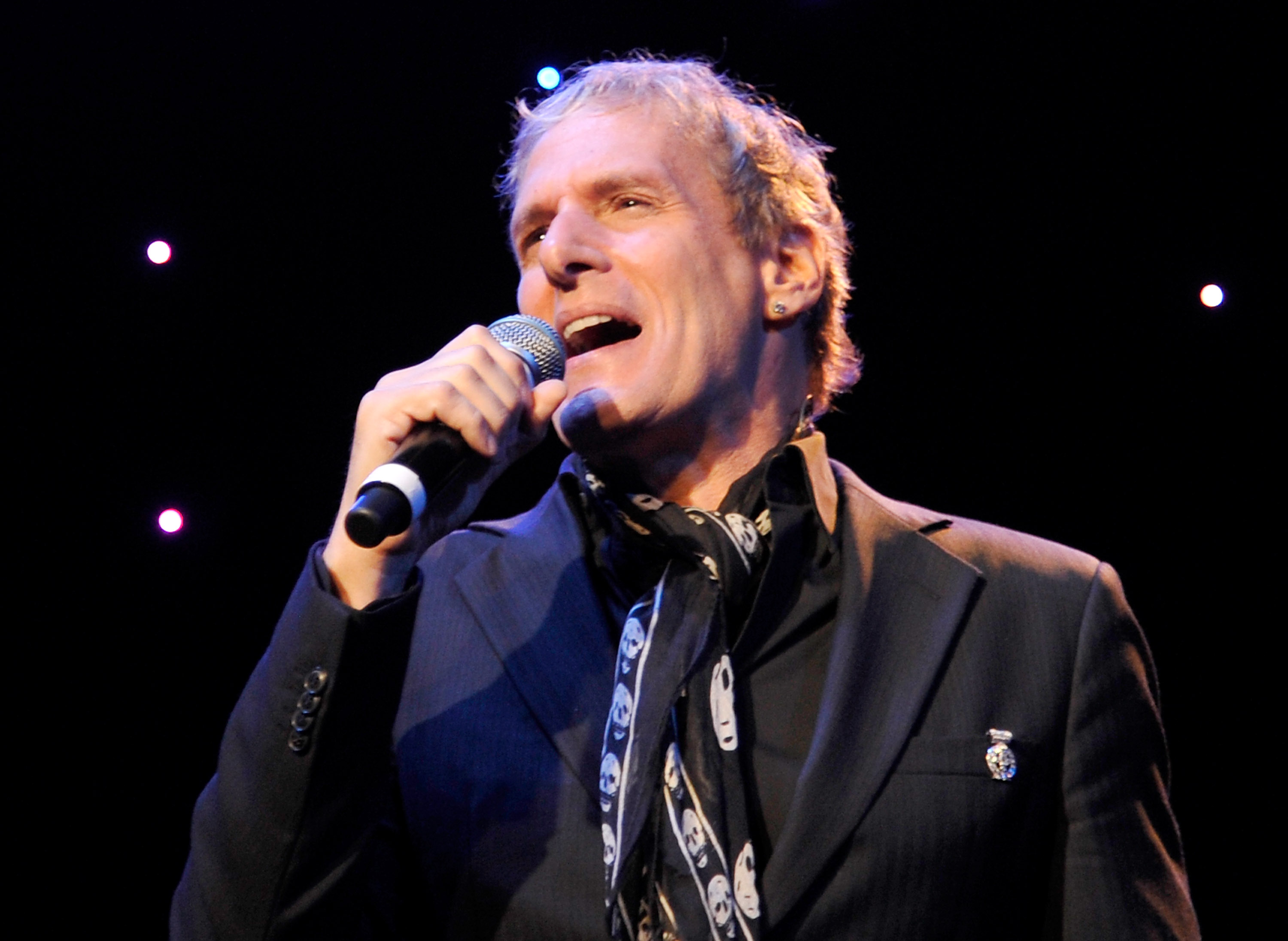 Singer Michael Bolton performs onstage during the launch of The Andrea Bocelli Foundation at the Beverly Hilton Hotel on December 9, 2011 in Beverly Hills, California. (Getty Images)