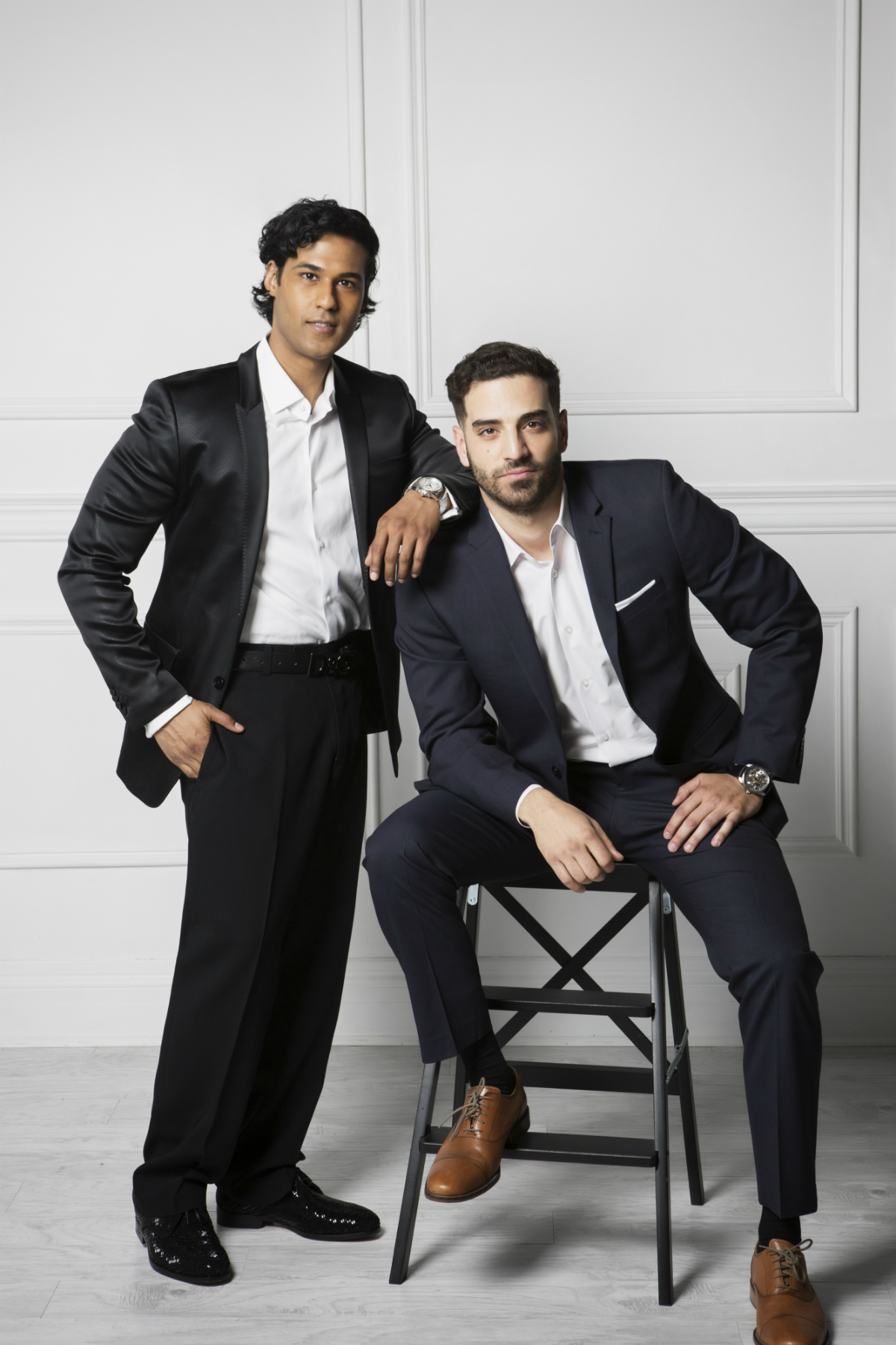 Prem Singh and Michael Pugliese Credit: Laura Vertue/Kissed By Light Studio