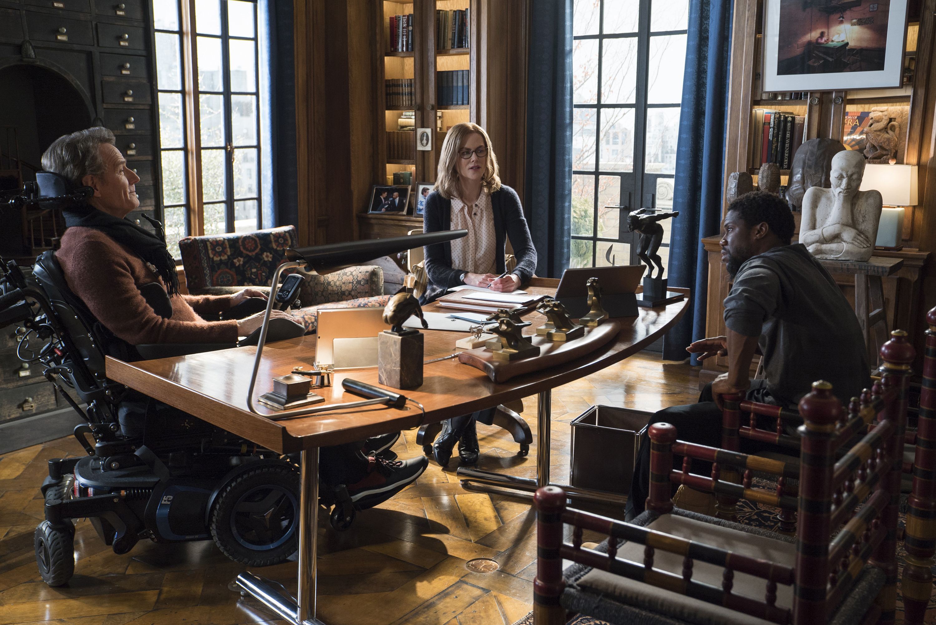 A still from 'The Upside' starring Kevin Hart, Bryan Cranston and Nicole Kidman (EPK.TV)