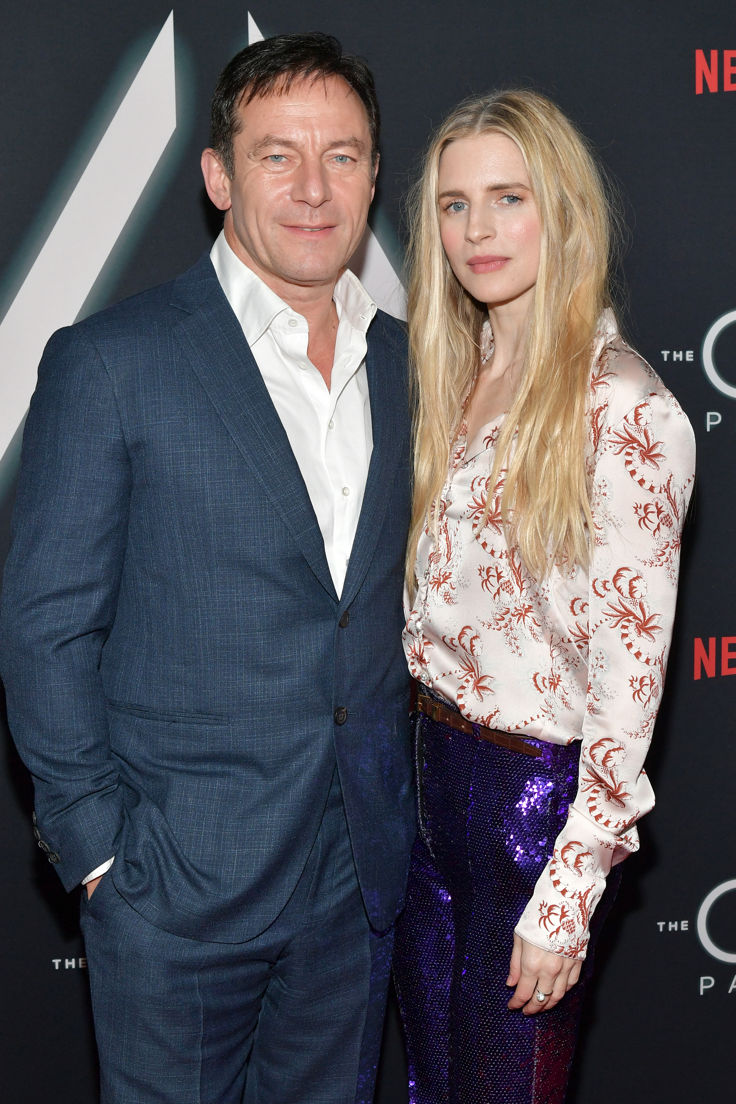 Jason Isaacs and Brit Marling attend Netflix's 'The OA Part II' Premiere Photo Call at LACMA on March 19, 2019, in Los Angeles, California. (Getty Images)