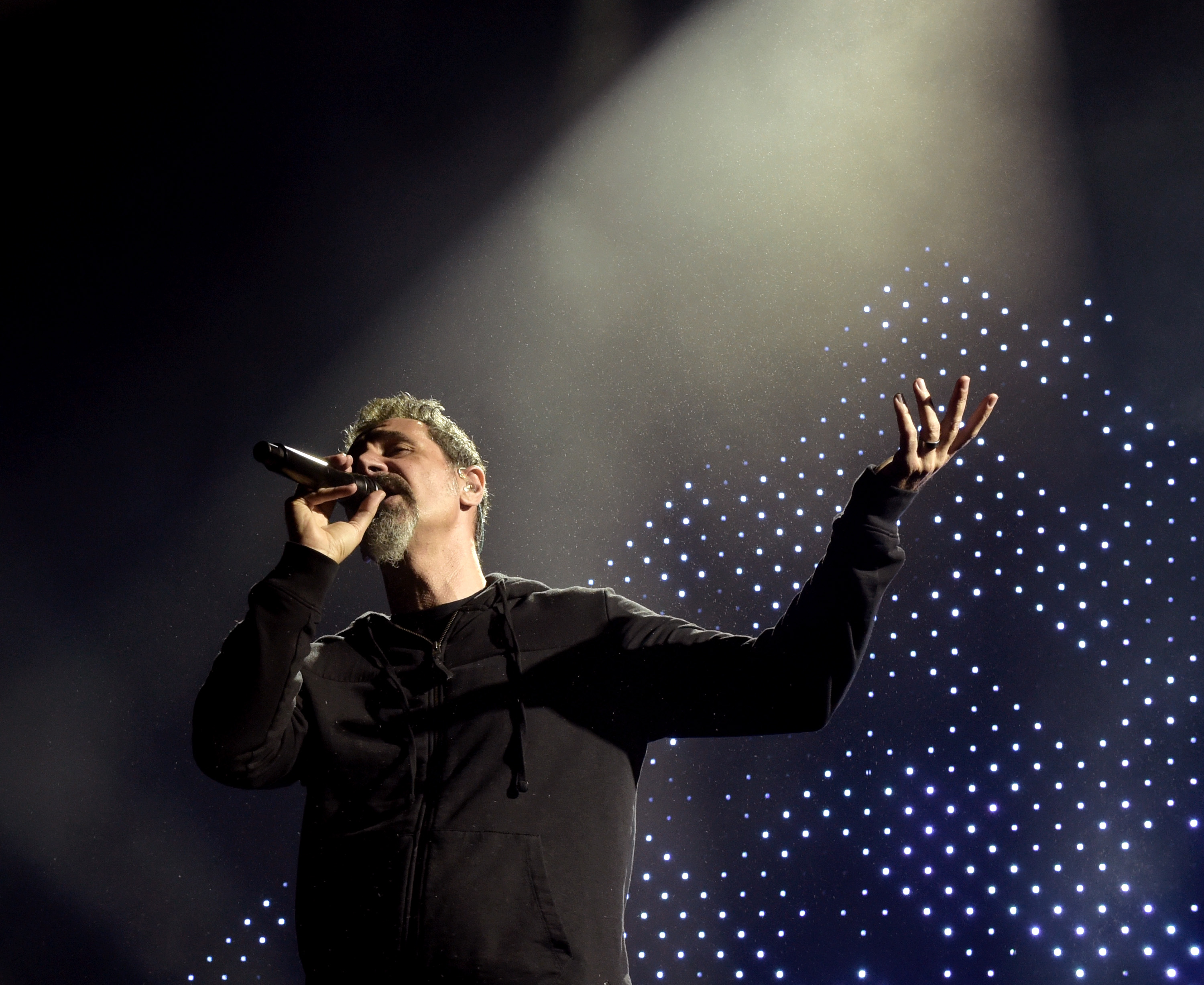 Serj Tankian of System of a Down performs at Glen Helen Amphitheater on October 13, 2018 in San Bernardino, California. (photo credit: Getty Images)