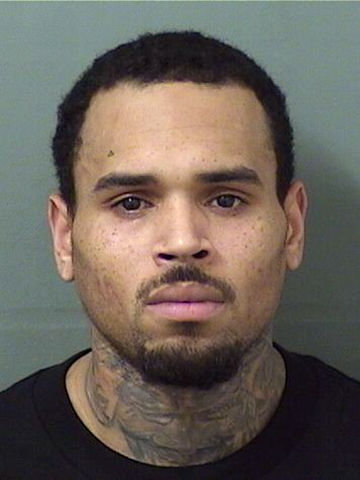 In this handout photo provided by the Palm Beach County Sheriff's Office, rapper Chris Brown is seen in a police booking photo after his arrest on charges felony battery on July 5, 2018 in West Palm Beach, Florida. (Photo by Palm Beach County Sheriff's Office via Getty Images)