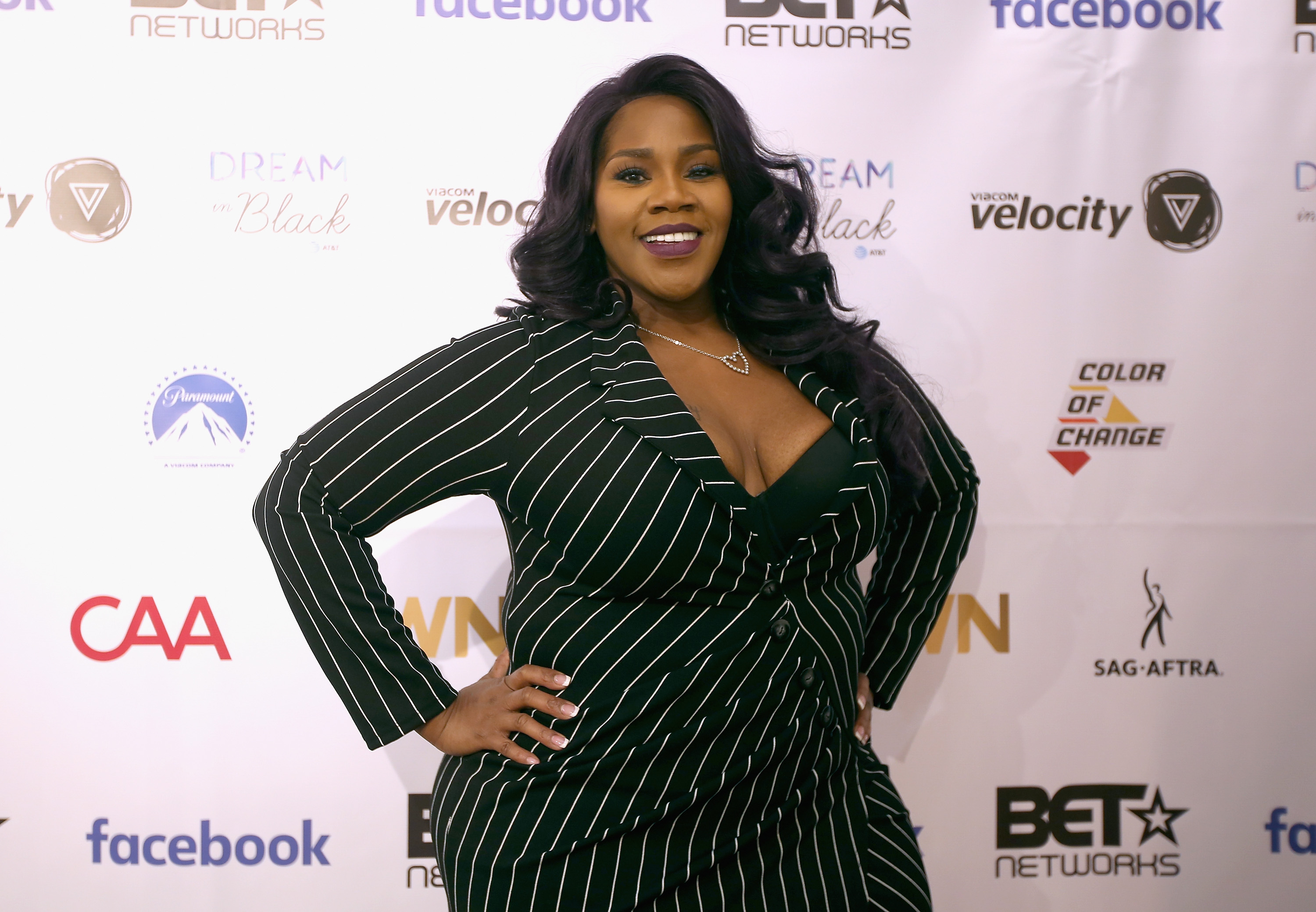 Singer-songwriter Kelly Price speaks during the Dream In Black Sunday Brunch during the 2019 Sundance Film Festival at The Blackhouse Foundation on January 27, 2019 in Park City, Utah.