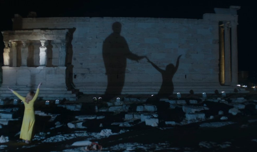 Acropolis played the most fitting background to the story. (Twitter)
