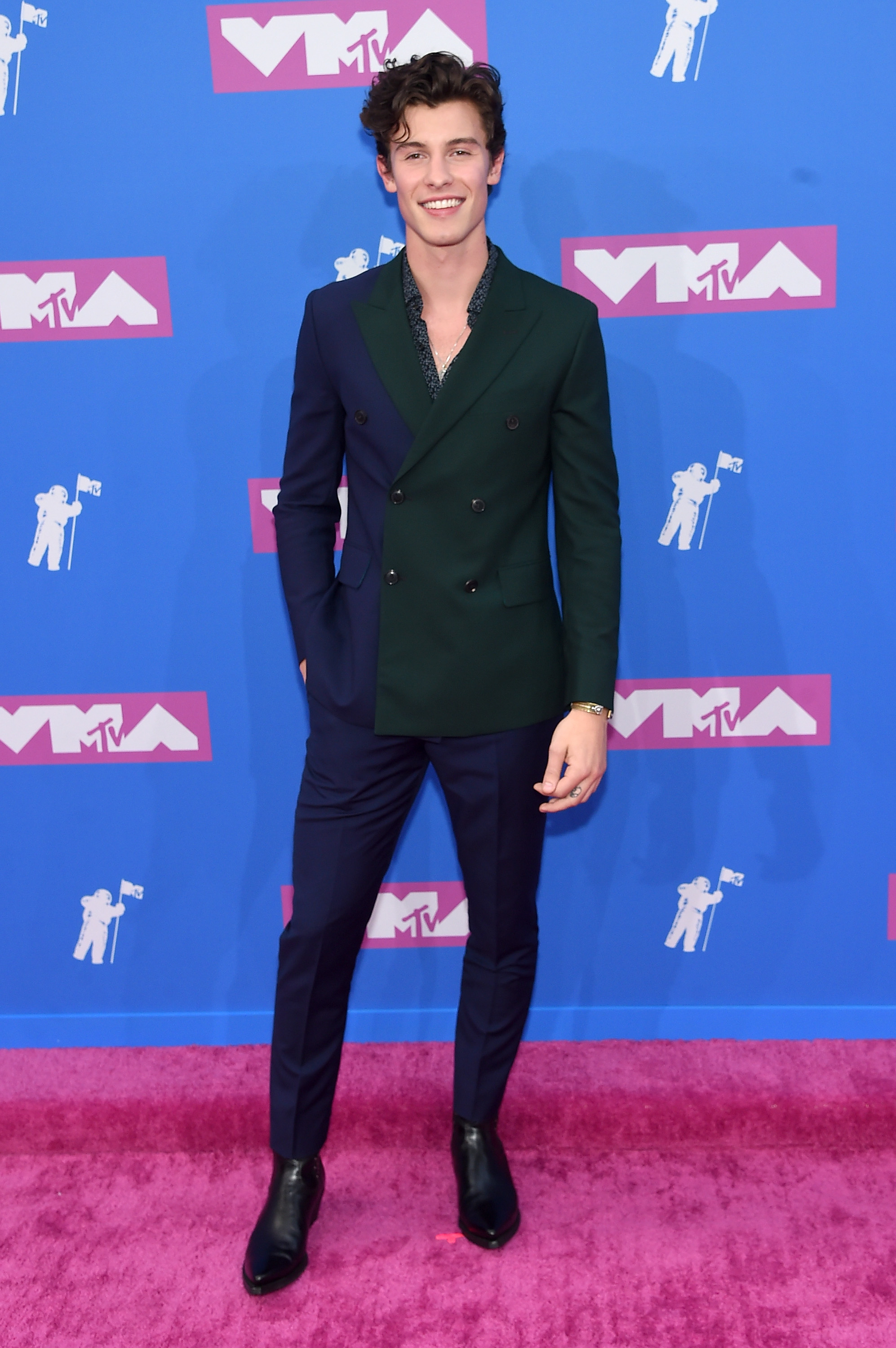 Shawn Mendes attends the 2018 MTV Video Music Awards at Radio City Music Hall on August 20, 2018 in New York City.