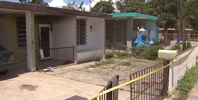 Wilson Javier Meléndez Bonilla entered the living room of the home in Cabo Rojo, Puerto Rico, on Saturday night (pictured). (YouTube)