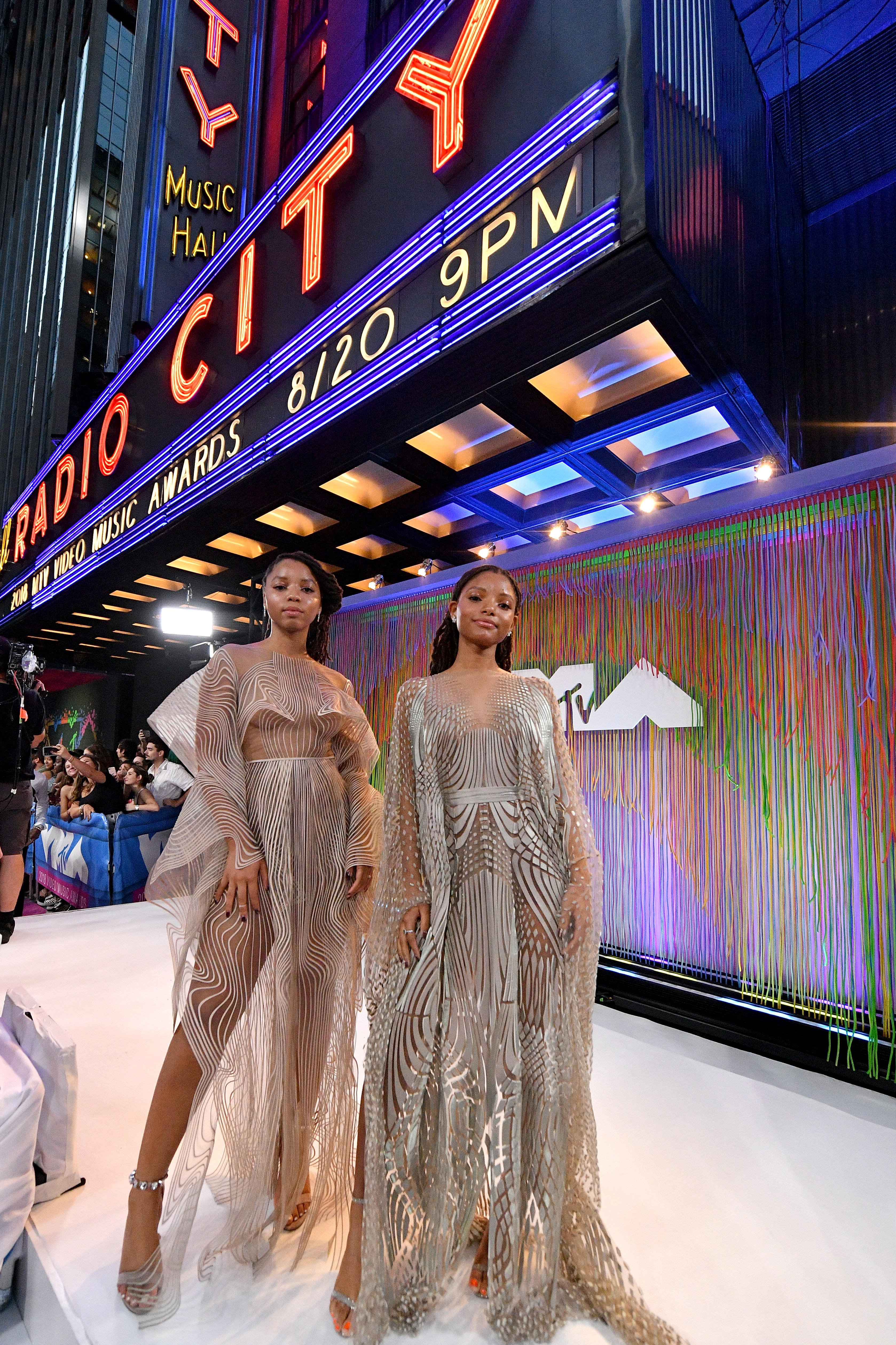 Chloe X Halle attend the 2018 MTV Video Music Awards at Radio City Music Hall on August 20, 2018 in New York City.