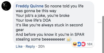 Screenshot from Blackpool Police Facebook page