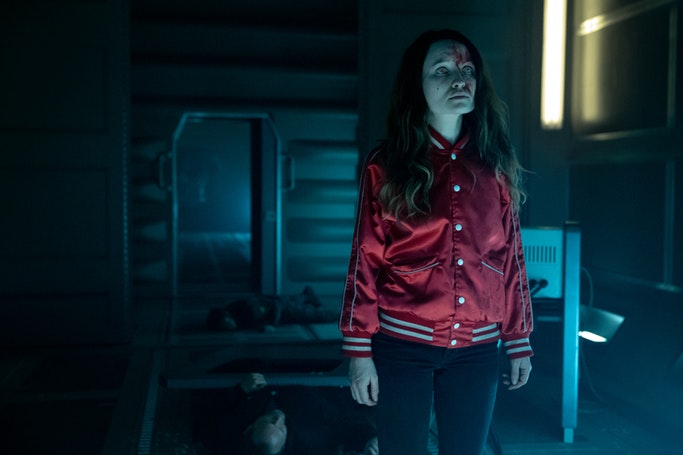 A still of Laura in the second episode of 'American Gods'. (Source: Starz)