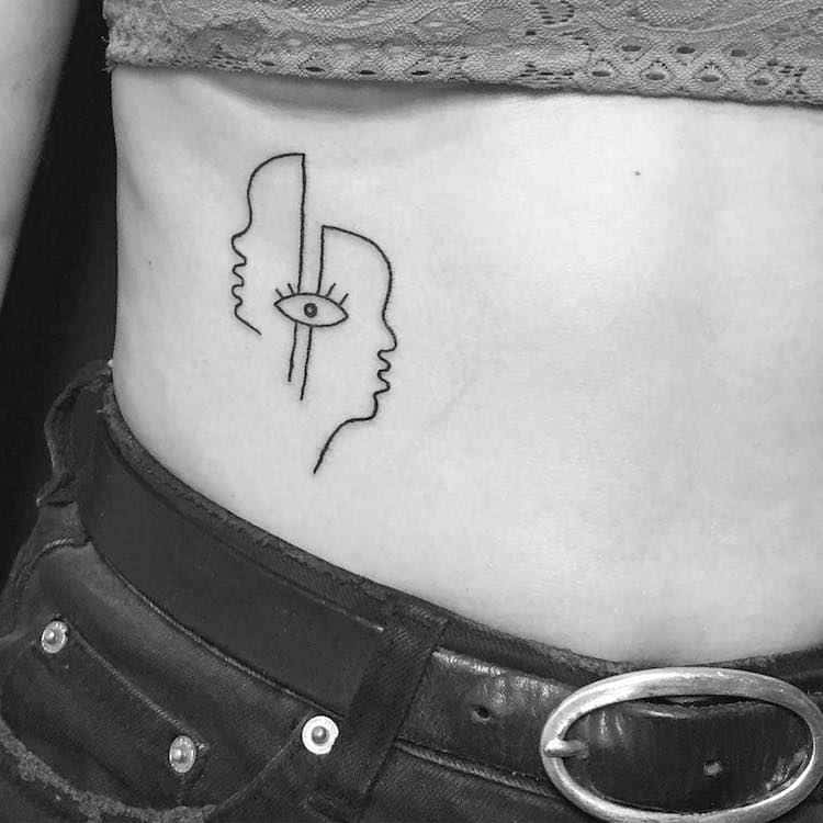 Line Tattoos Inspired By Surreal Artists As Picasso